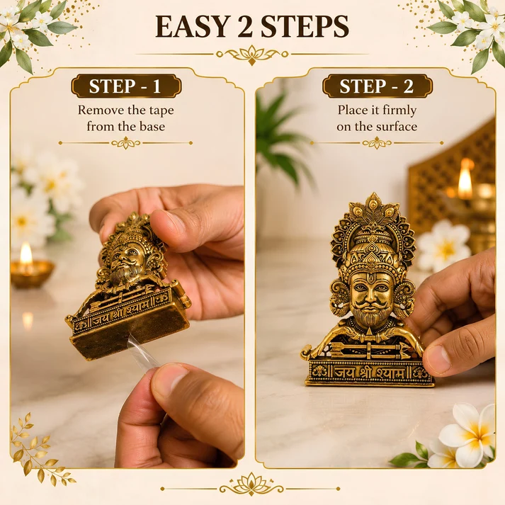 Gold Plated Jai Shree Shyam Idol